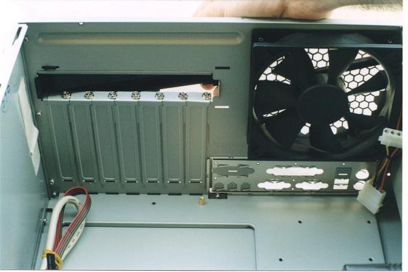Removing the Antec slots cover for add-in adapters